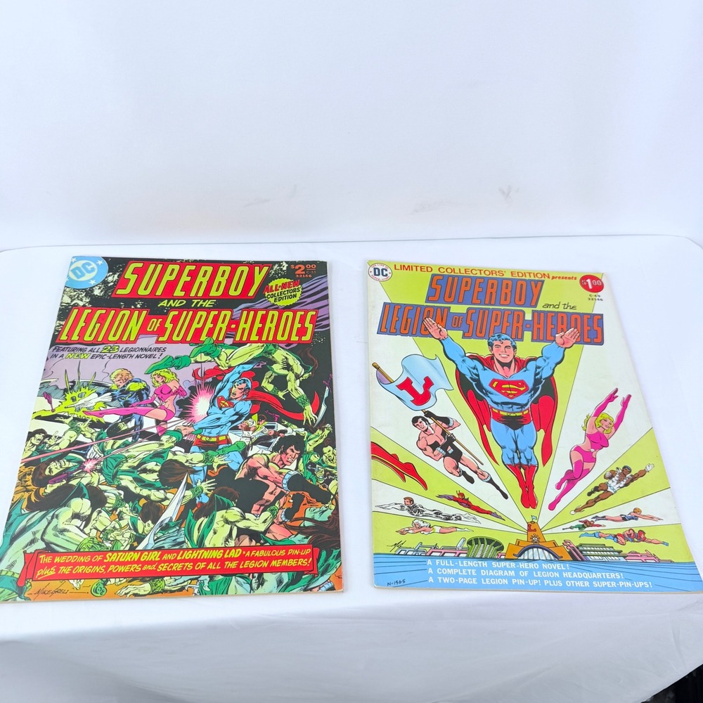 DC Comics Superboy Legion of Super-Heroes C-49 C-55 Limited Collectors Edition